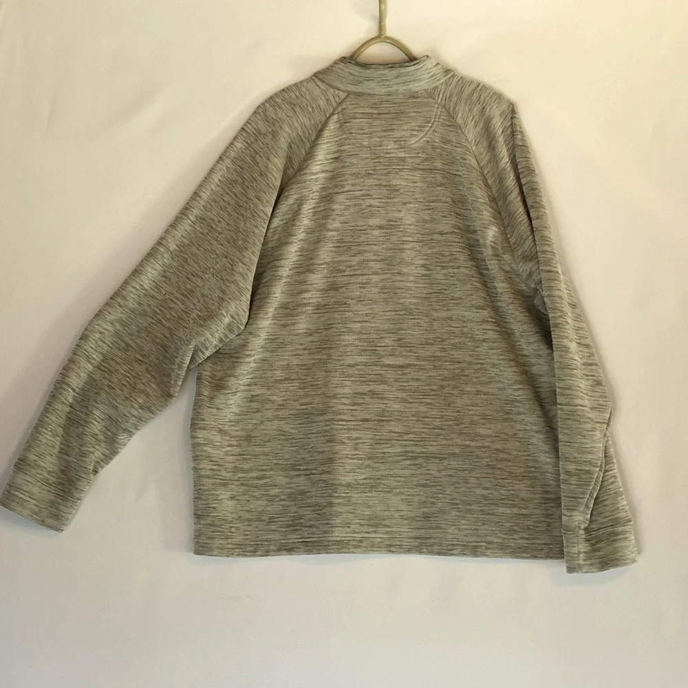 Greg Norman Men's Quarter - Zip Pullover Heather Gray Sweater. Size 2X